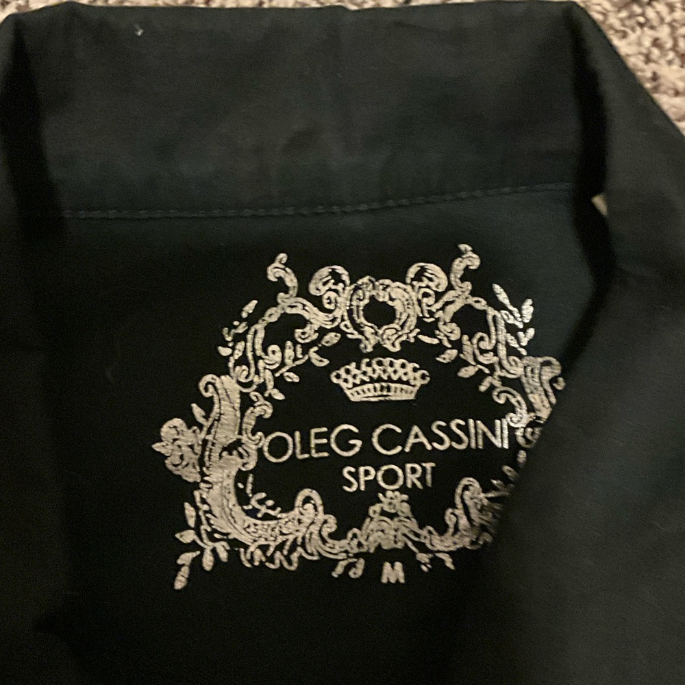 Oleg Cassini Black Utility Jacket light weight - Picture 3 of 3